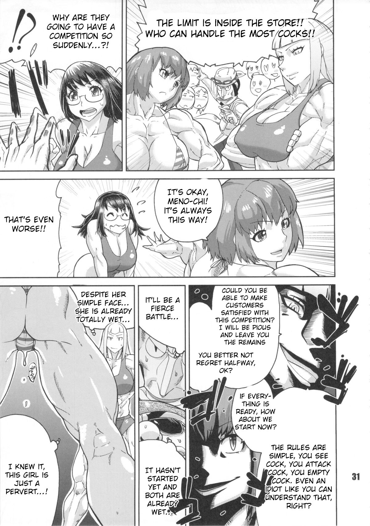 Hentai Manga Comic-Magic Muscle Girl Six Pack-Read-3